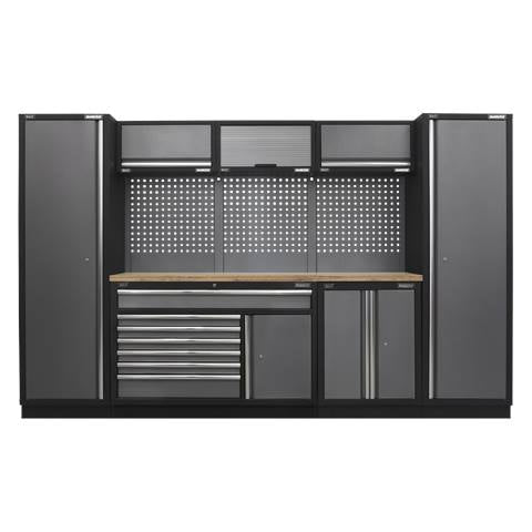 Superline PRO® Storage System with Pressed Wood Worktop 3.24m