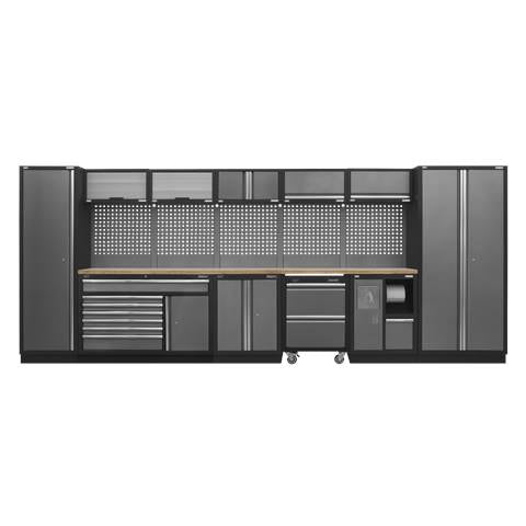 Superline PRO® Storage System with Pressed Wood Worktop 4.92m