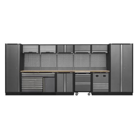 Superline PRO® Storage System with Pressed Wood Worktop 4.92m