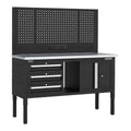 Superline PRO® Modular Workbench with 3 Drawers & Cupboard Stainless Steel Worktop 1525mm