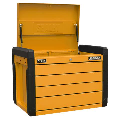 Superline PRO® Push-to-Open Topchest 4-Drawer - Orange
