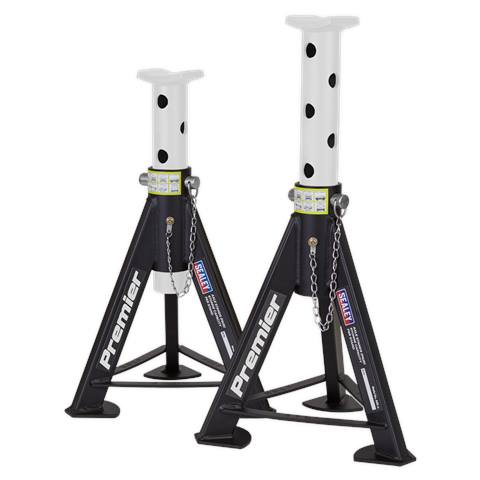 Premier Axle Stands (Pair) 6 Tonne Capacity per Stand - White