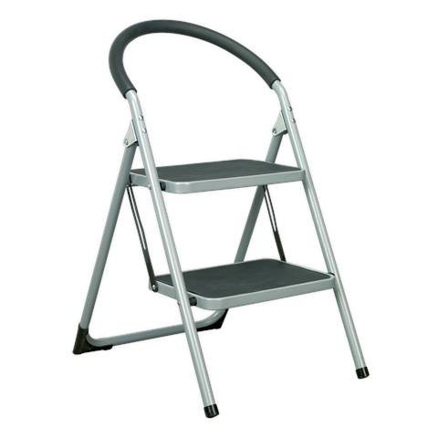 Step Stool 2-Tread 150kg Capacity - BS EN14183