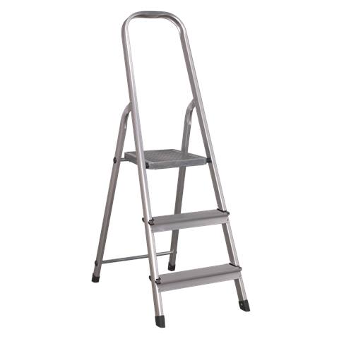Step Ladder 3-Tread Aluminium - EN 131