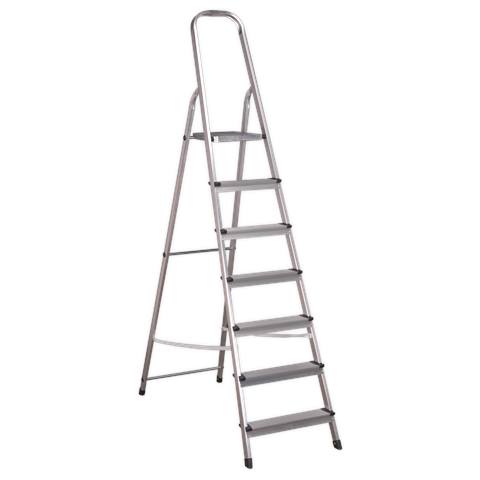 Step Ladder 7-Tread Aluminium - EN 131
