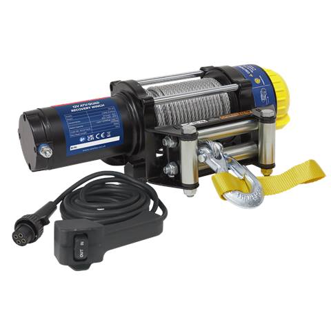 ATV/Quad Recovery Winch 2040kg (4500lb) Line Pull 12V