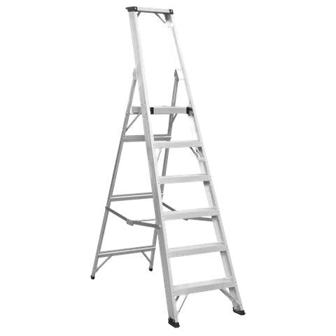 Industrial Step Ladder 6-Tread Aluminium - EN 131