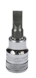 3/8"Dr. Slotted Bit Socket SL7 x 48L (Black Line)