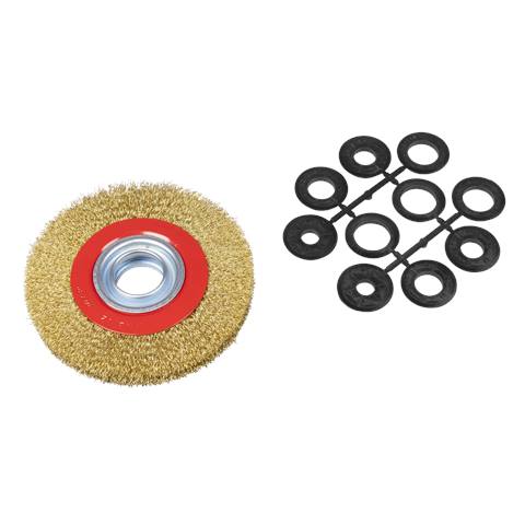 150 x 20mm Crimped Wide Wire Wheel 32mm Bore