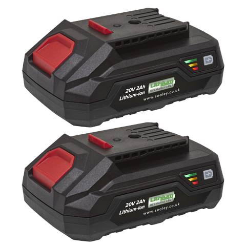 SV20 Series Power Tool Battery 20V 2Ah - Pack of 2