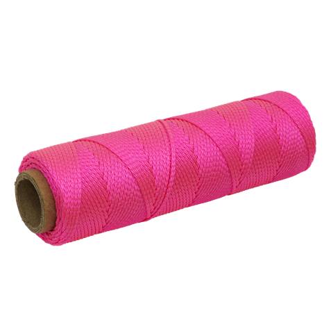 Braided Nylon Brick Line 76m - Pink