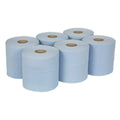 2-Ply Embossed Blue Paper Roll 150m - Pack of 6