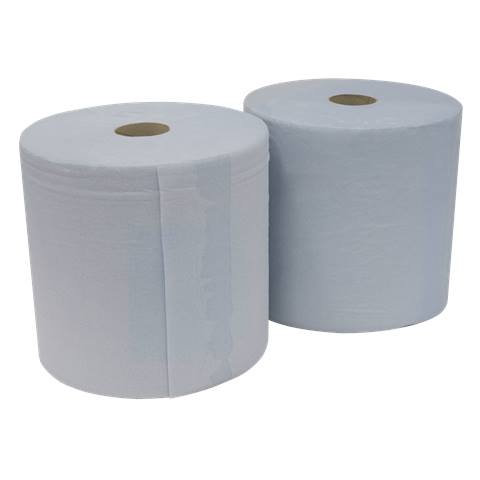 2-Ply Blue Wiper Roll 400m x 260mm - Pack of 2