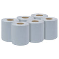 2-Ply Embossed Blue Paper Roll 60m - Pack of 6