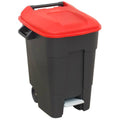 Refuse/Wheelie Bin with Foot Pedal 100L - Red