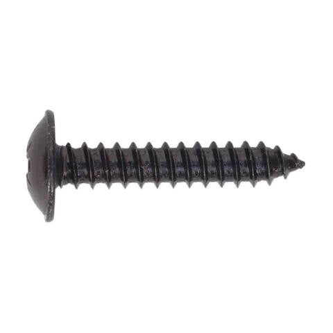 Self-Tapping Pozi Flanged Head Screw 4.8 x 25mm, Black - Pack of 100