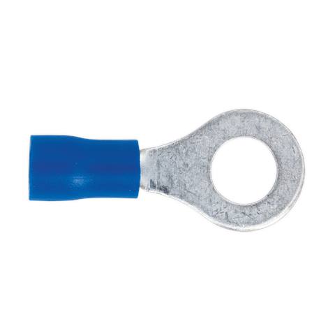 Easy-Entry Ring Terminal 6.4mm (1/4"), Blue - Pack of 100