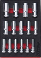 12 PT 3/8" Deep Socket Set In EVA Foam