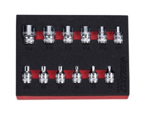 3/8" E-Torx Socket Set In EVA Foam