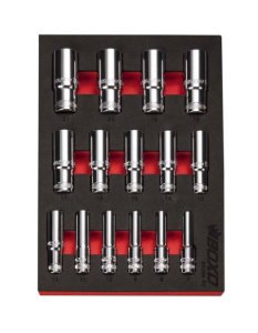 6 PT 3/8" Deep Socket Set In EVA Foam