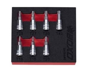 1/4" Torx Bit Socket Set In EVA Foam