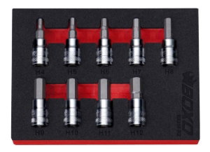 3/8" Hex Bit Socket Set In EVA Foam