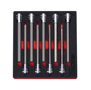 3/8" Hex Long Bit Socket Set In EVA Foam