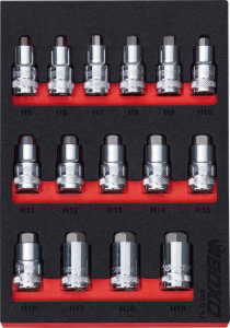 1/2" Hex Super Stubby Bit Socket Set In EVA Foam