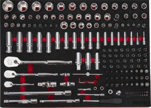 171 Pc 1/4" 3/8" & 1/2" Master Socket Set in EVA Foam