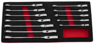 Boxo 12 Pc Flex Head Ratcheting Spanner Set