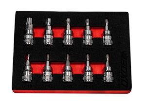 BOXO 3/8" Torx Plus Bit Socket Set In EVA Foam 10Pc