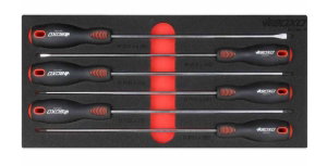 6pc 250mm long Screwdriver set in EVA Foam