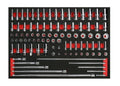 Boxo 93pc 1/4" & 3/8" Drive Socket Set