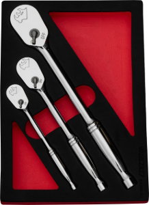 3 Pc 90 Tooth Ratchets in Foam