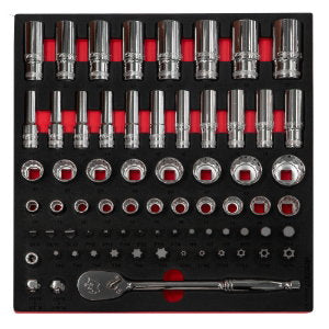 1/2" 12Pt Master Socket Set In EVA Foam
