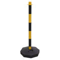 Post with Base - Black/Yellow