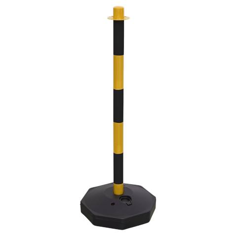 Post with Base - Black/Yellow