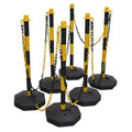 Post & Chain Kit 25m - Black/Yellow