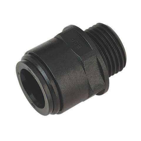 John Guest® Straight Adaptor 15mm x 1/2"BSP - Pack of 2