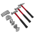 Drop-Forged Panel Beating Set with Fibreglass Shafts 7pc