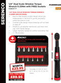 1/4 Torque Wrench 5–25Nm with FREE Sockets
