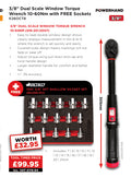 3/8 Torque Wrench 10–60Nm with FREE Sockets