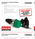 Pneumatic CV Boot Installer with 4 CV96 Boots