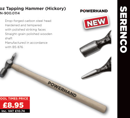 4oz Tapping Hammer Hickory