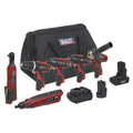 6 x SV12 Series Cordless Power Tool Kit 12V - 2 Batteries