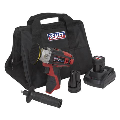 SV12 Series 71mm Cordless Polisher Kit 12V 2Ah - 2 Batteries