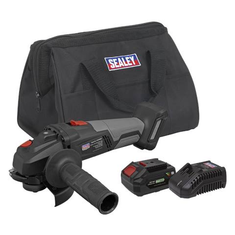 Premier SV20 Series 115mm Brushless Cordless Angle Grinder Kit 20V 4Ah