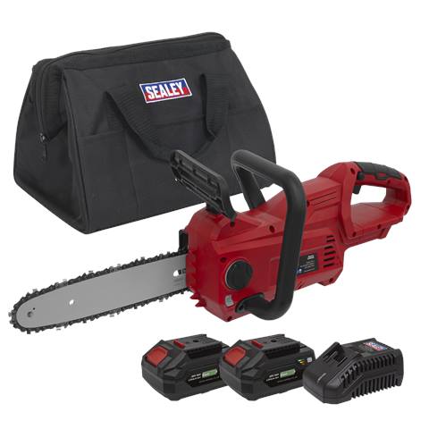 SV20 Series 25cm Cordless Chainsaw Kit 20V 4Ah - 2 Batteries