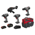 Premier 4 x SV20 Series Cordless Brushless Power Tool Kit 20V - 2 Batteries