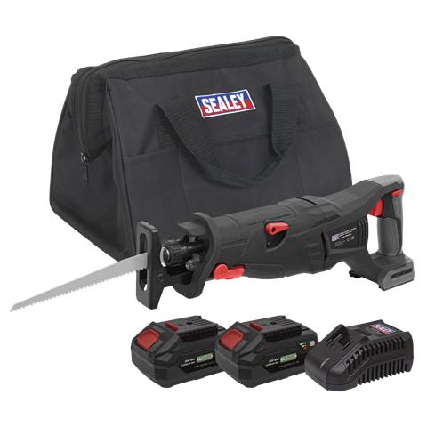 Premier SV20 Series Brushless Cordless Reciprocating Saw 20V 4Ah Kit - 2 Batteries